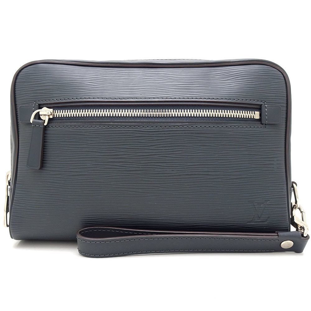 Louis Vuitton Epi Clutch Blue Nui
